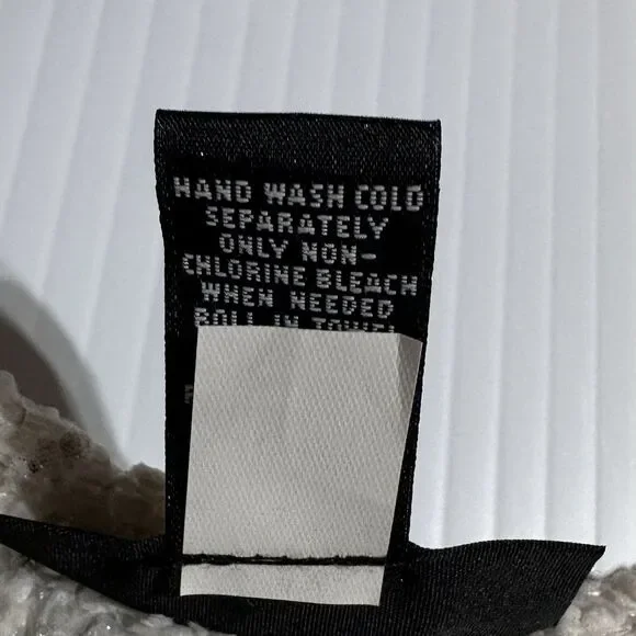 Alfani Top Women’s Size L Large Cream Gold Open Knit Quarter Zip Popover NWT - Picture 8 of 10